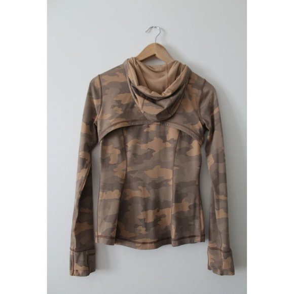 Lululemon Hooded Define Jacket Nulu Heritage 365 Camo Beige Multi Size 6 - Picture 5 of 9